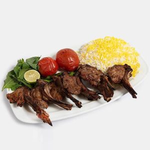 چلو شیشلیک گوسفندی ( 400گرم )